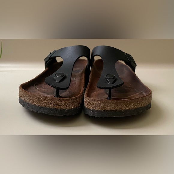 Birkenstock flip flops size 38 (7-7.5) in black - Picture 2 of 7